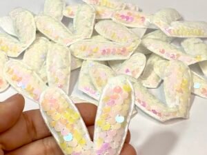 Paetê - Orelha Coelho - Furta Cor - 2 unid.