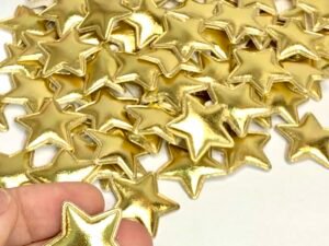 Aplique - Estrela - Dourado - 10unid.