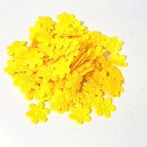 Flor Margarida - Amarelo - 2mm - Aprx 100unid