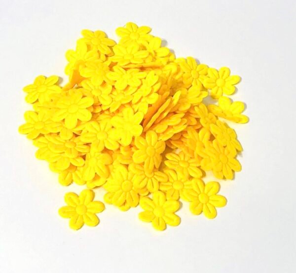 Flor Margarida - Amarelo - 2mm - Aprx 100unid