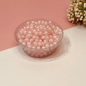 Conta Bolinhas 8mm - Rosa Bebê (20g)