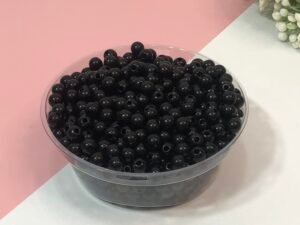 Conta Bolinhas 6mm - Preto (25g)