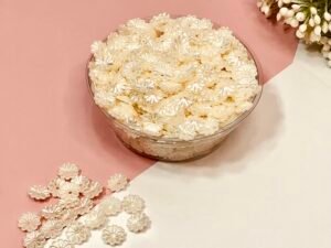 Flor 10mm - Perolado - 15g (Aprox 160unid)