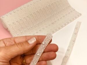 Manta Pérola Cor Pérola 
 1x39cm