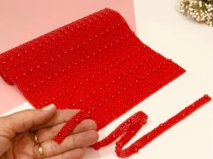 Manta Pérola Vermelha 1x39cm