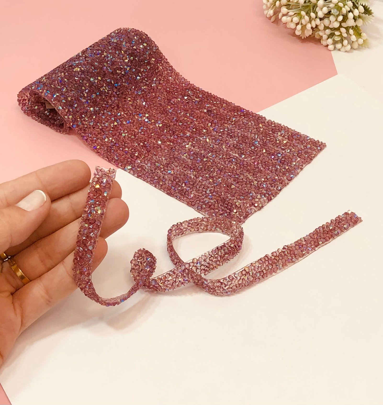 Manta Strass Uva 
 1x39cm