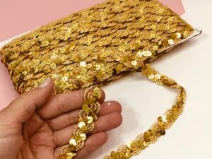 Lantejoula em metro - Dourado