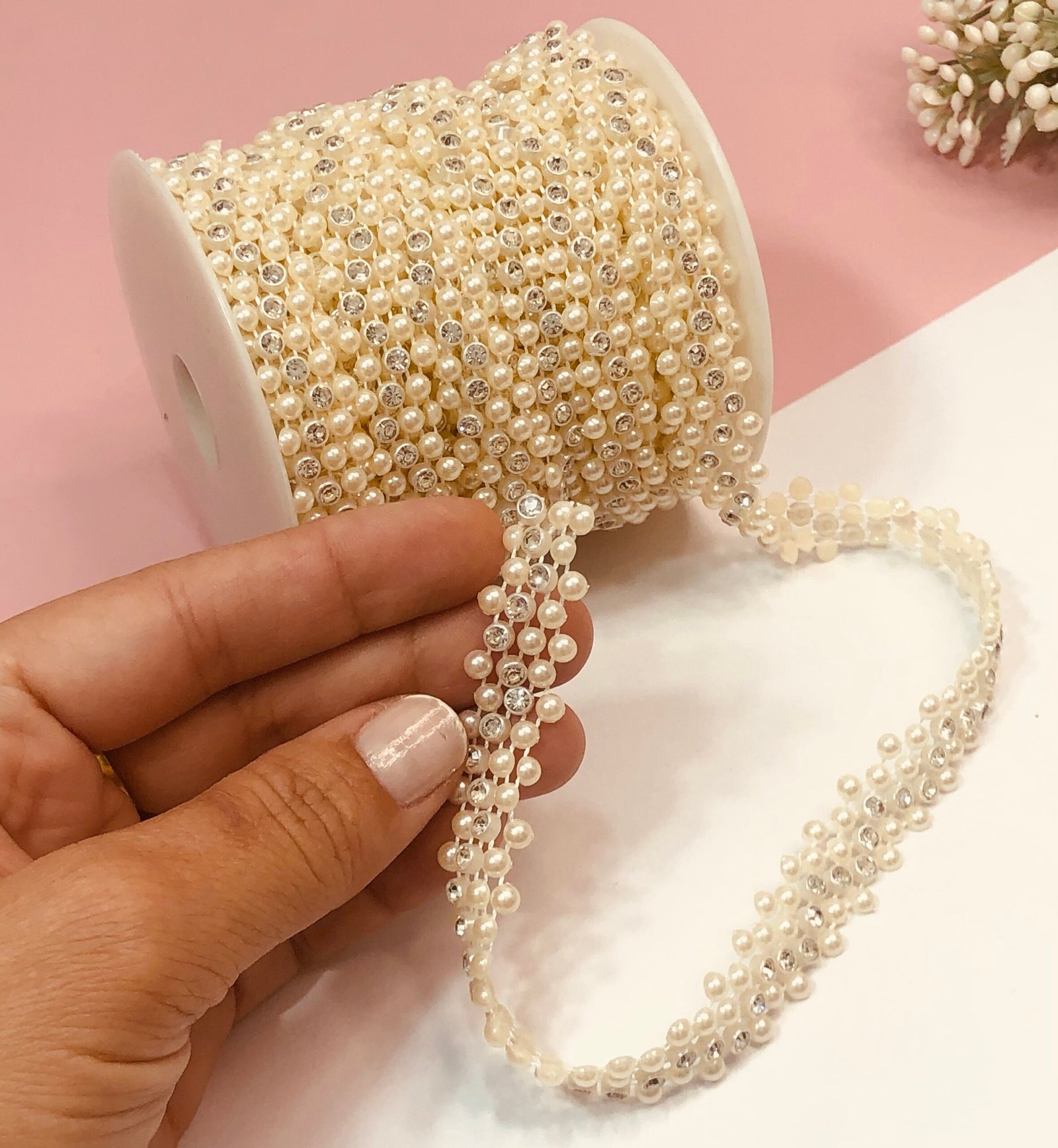 Fio Meia Pérola com strass