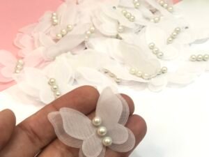 Borboleta - Branco 4.2cm - 05 unid.