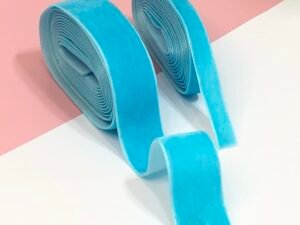 Fitas Veludo 
Cor#Azul Claro