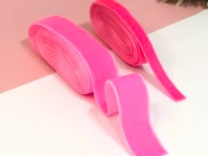 Fita Veludo - Rosa Neon - 02mts