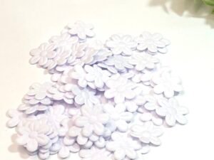 Flor Margarida - Branca - 2mm - Aprox 50 unid