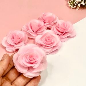 Flor organza-Rosa-07cm
02unid