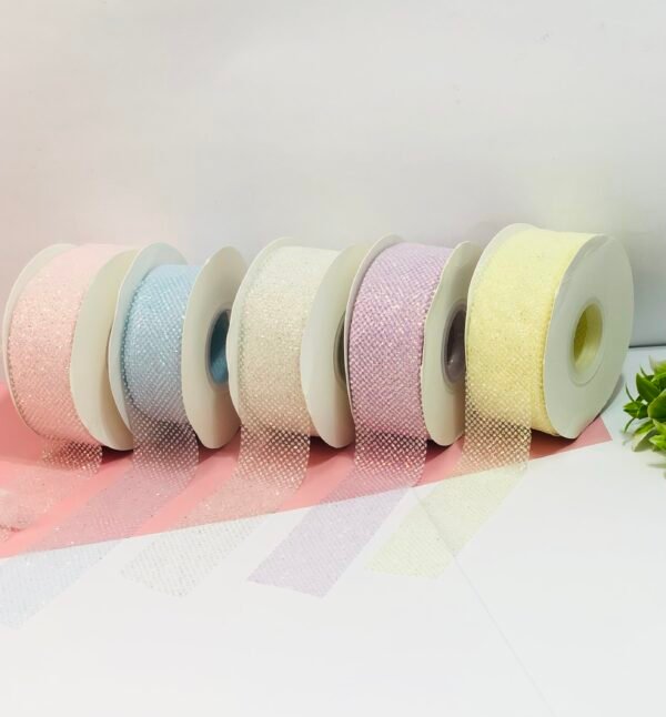 Fita Organza Gliter - 02mts - 38mm - Imagem 2