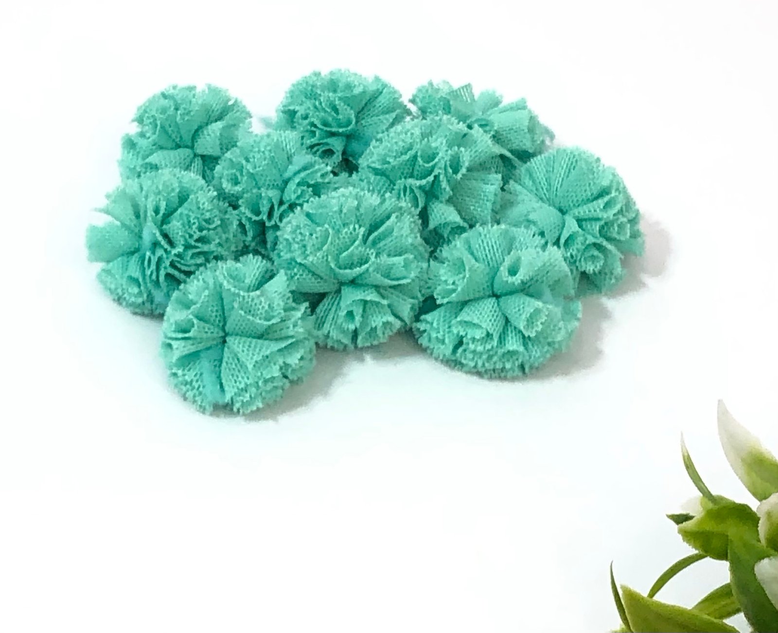 Pompom malha-2,5cm-Turquesa
10unid