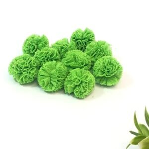 Pompom malha-2,5cm-Verde limão 
10unid