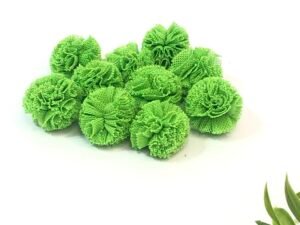 Pompom - Malha Verde Limão - 2,5cm - 10unid