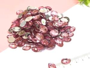 Pedraria Rosa bebê -10x14 
15gramas -aprx 47unid