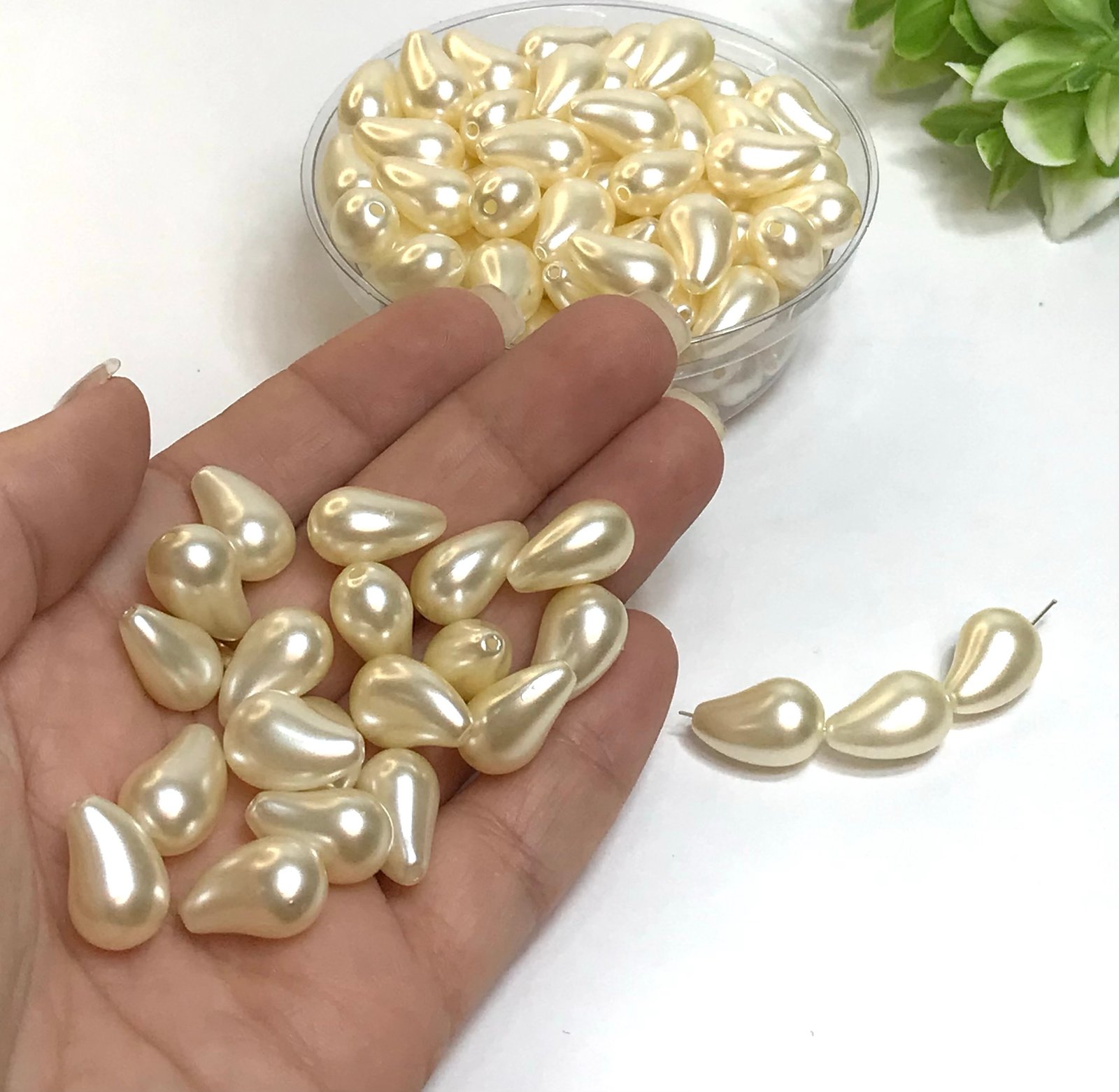 Gota curva perolizada -  12unid