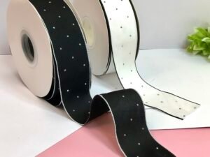 Fita Seda com strass - 38mm - 02mts