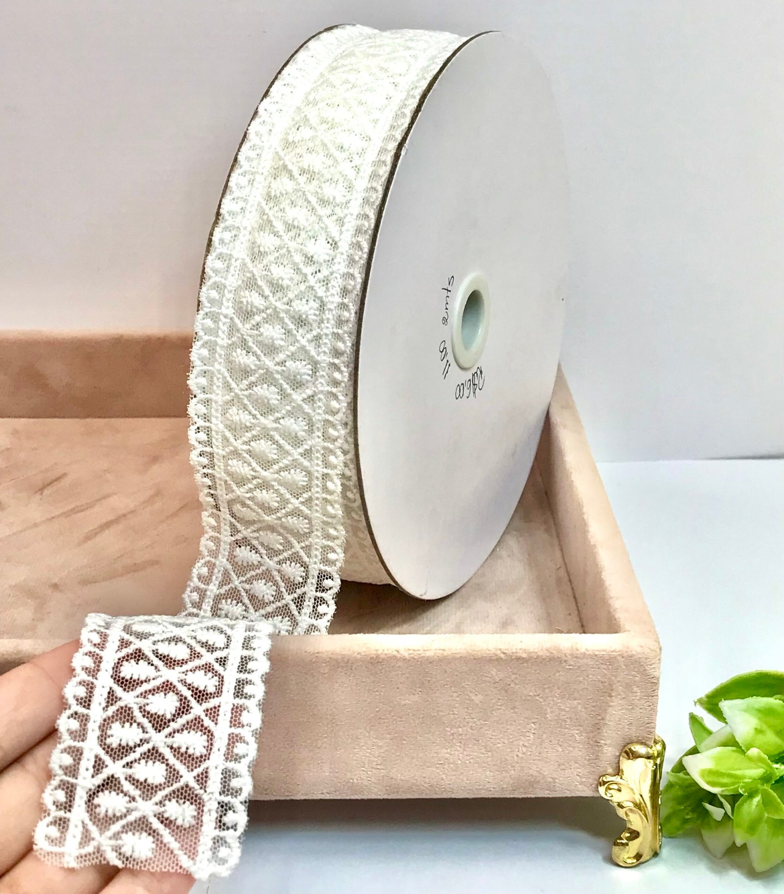 Fita Renda - Branco - 38mm -02mtr