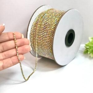 Strass metro Furta Cor - SS06 -Latão vidro - SS06 -01mtr