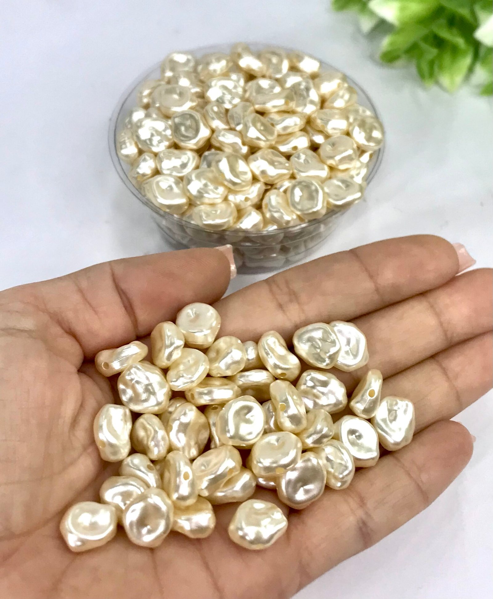 Cópia de Imitação Pérola água doce -15unid