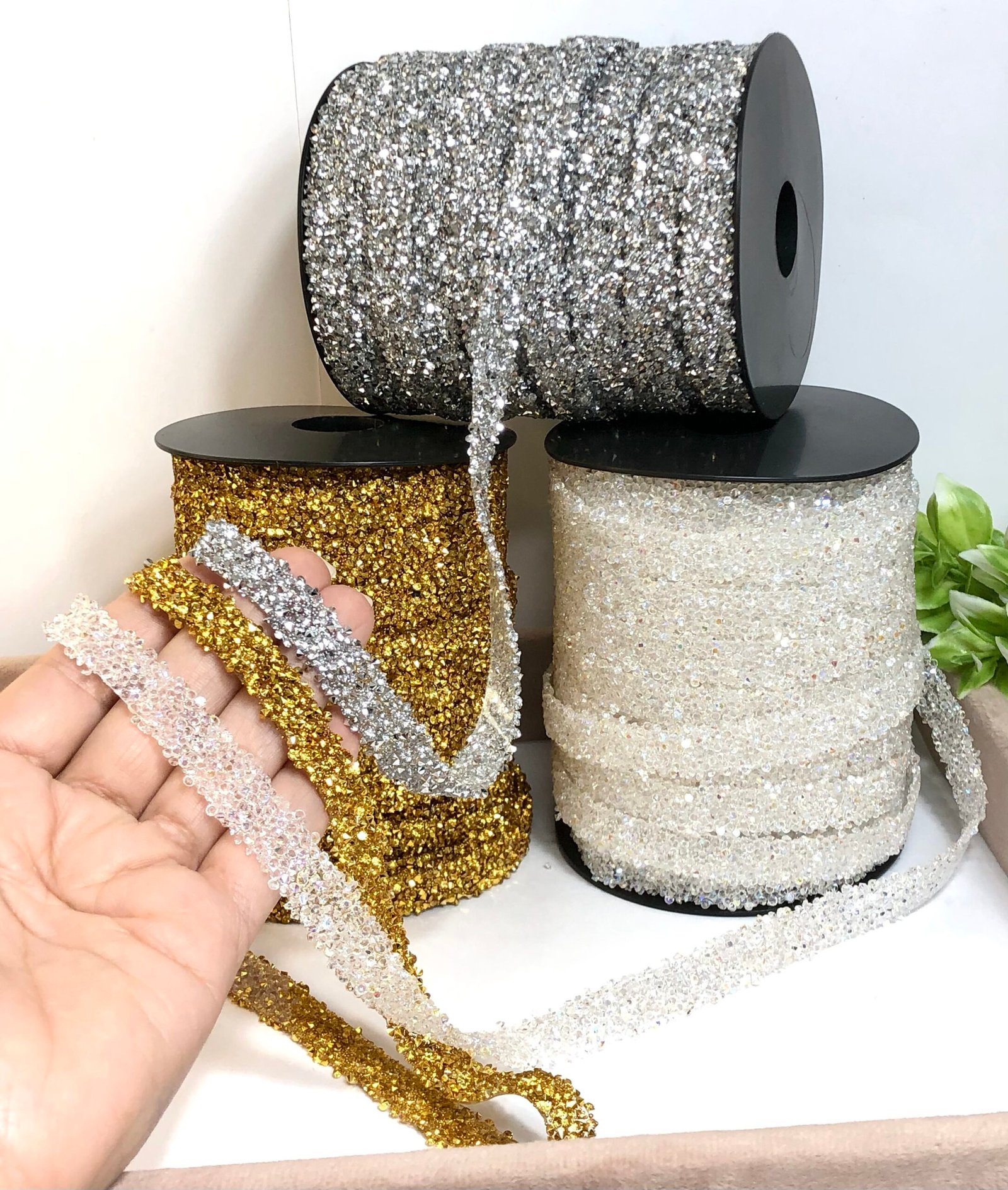 Fita - Manta Strass - 10mm - 01mtr