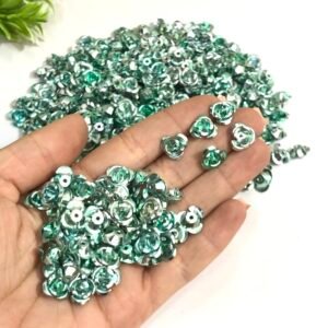 Florzinha alumínio - Verde claro - 10mm - 20unid