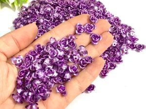 Florzinha alumínio - Lilás - 10mm -20unid