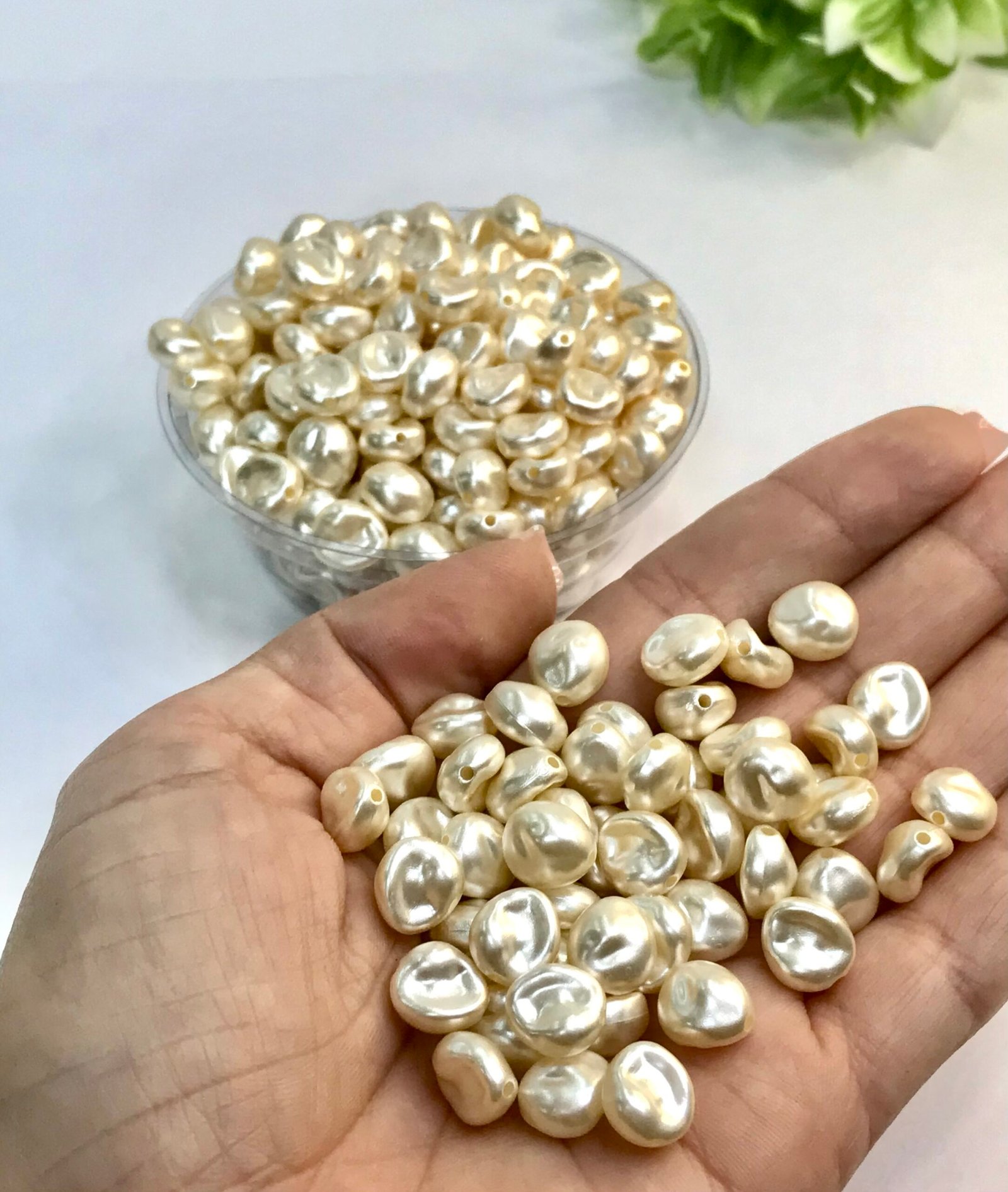 Cópia de Imitação Pérola água doce -15unid