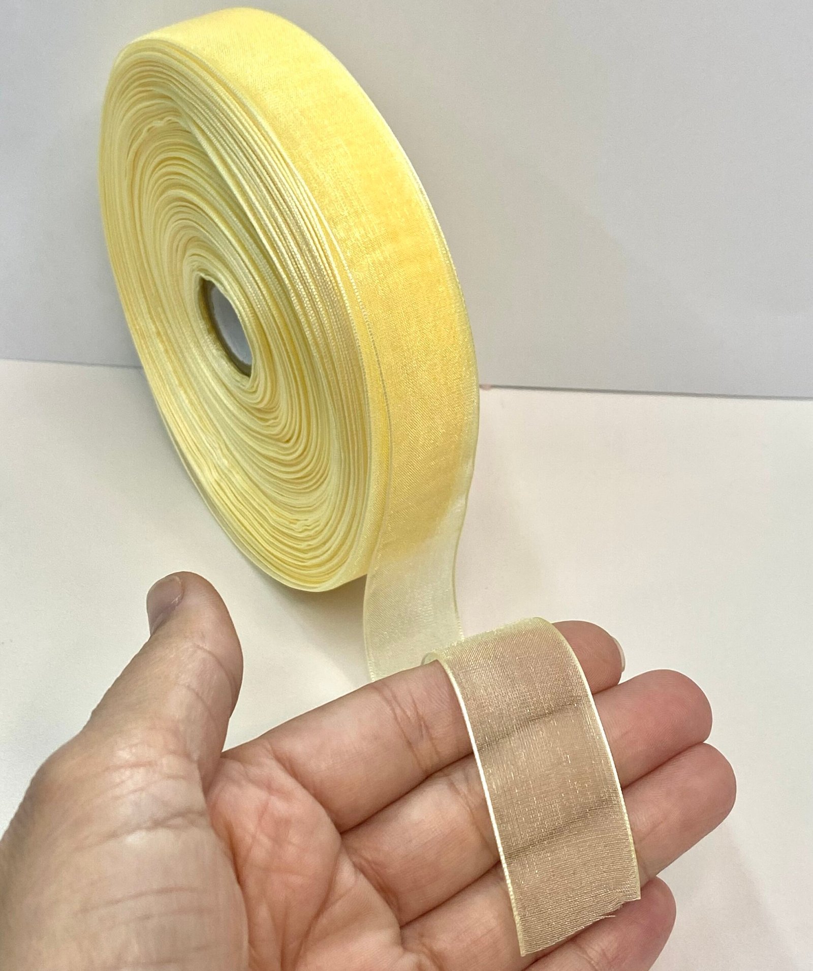 Fita organza sanding - 22mm -05mtrs